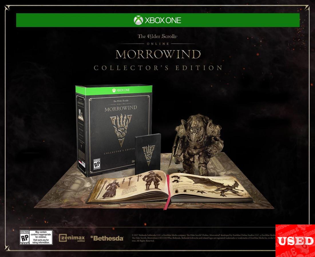 The Elder Scrolls Online Morrowind Collector's Ed. XONE USED (Without Statue)
