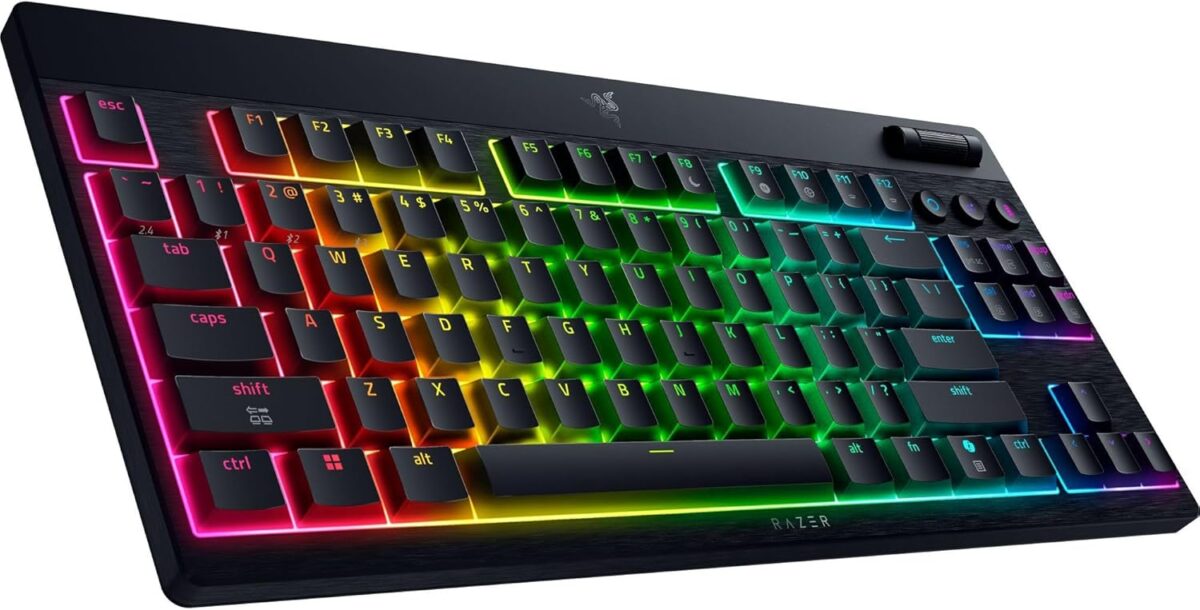 Razer BlackWidow V4 Low Profile Tenkeyless HyperSpeed - Wireless RGB Keyboard - Orange Switch