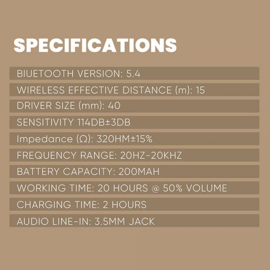 SONICGEAR BT5.4 OVER-EAR HEADPHONES AIRPHONE 5 CARBON
