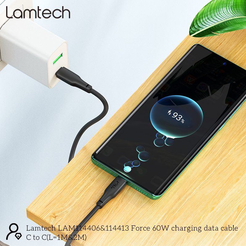 LAMTECH MULTIFUNCTIONAL SURGE PROTECTOR WALL SOCKET 1xSCHUKO 2xUSB 1xTYPE-C PD20W