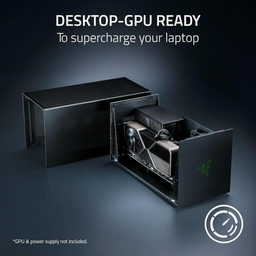 Razer Core X V2 - GPU Enclosure (eGPU)- Thunderbolt 4/5 & USB 4 - 4 Slot NVIDIA/AMD PCIe 4 - 140W PD