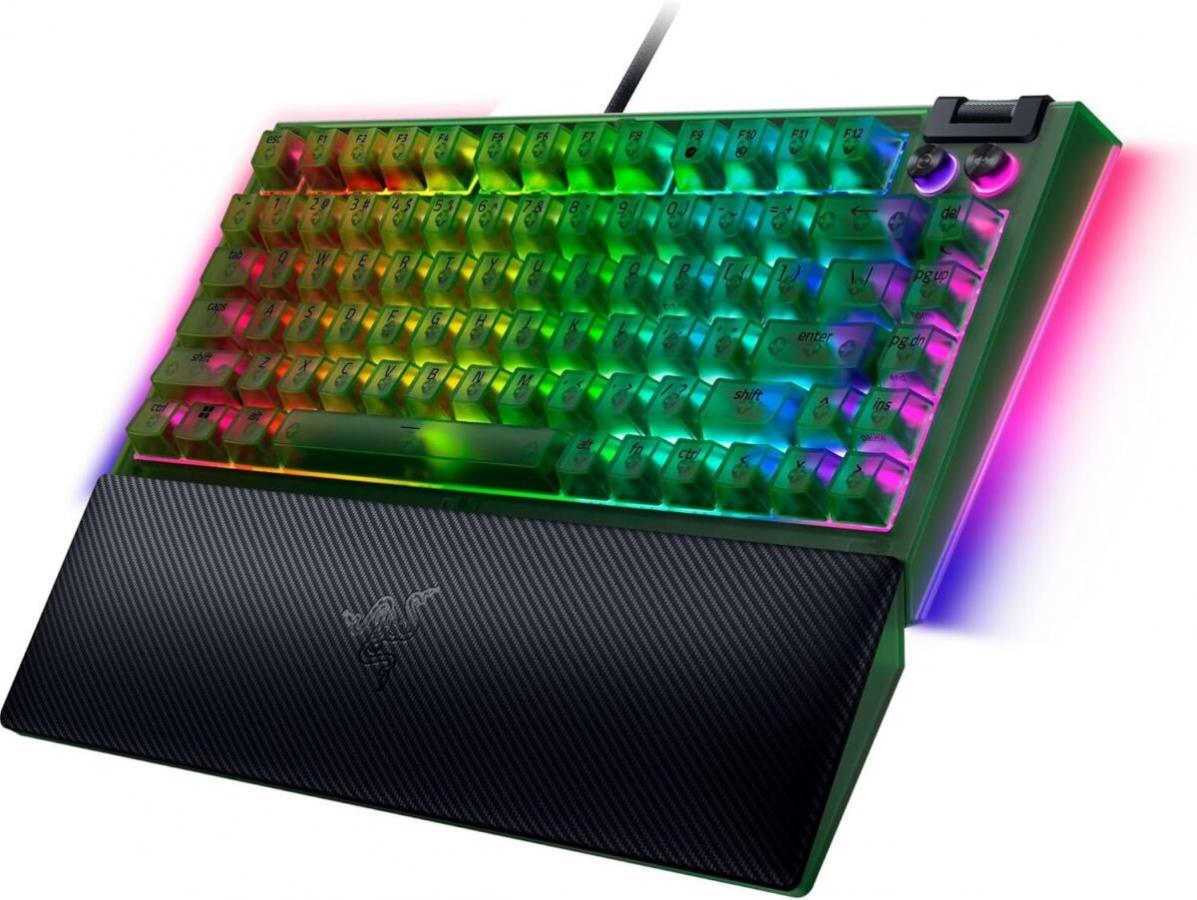 Razer BLACKWIDOW V4 75% Phantom Ed. - Mechanical - RGB - Hot-Swappable - Orange Tactile Switches