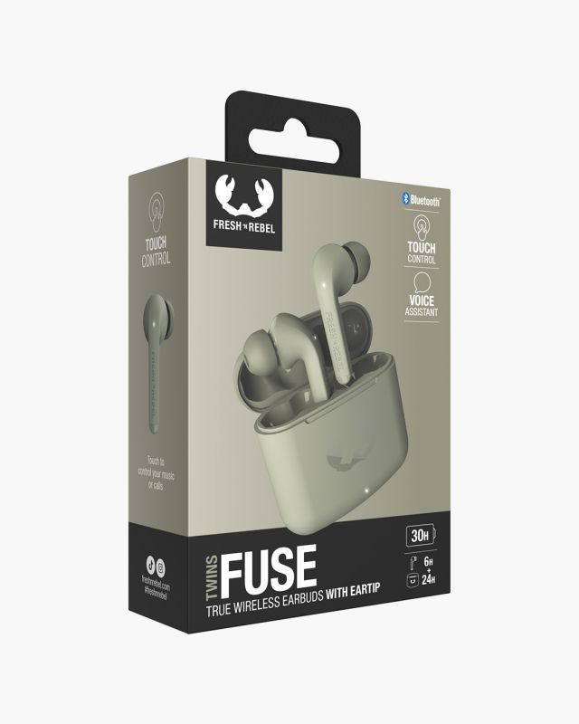 Fresh N Rebel  Twins Fuse - True Wireless earbuds - Dried Green