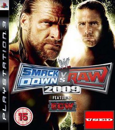WWE SmackDown vs. Raw 2009 PS3 USED