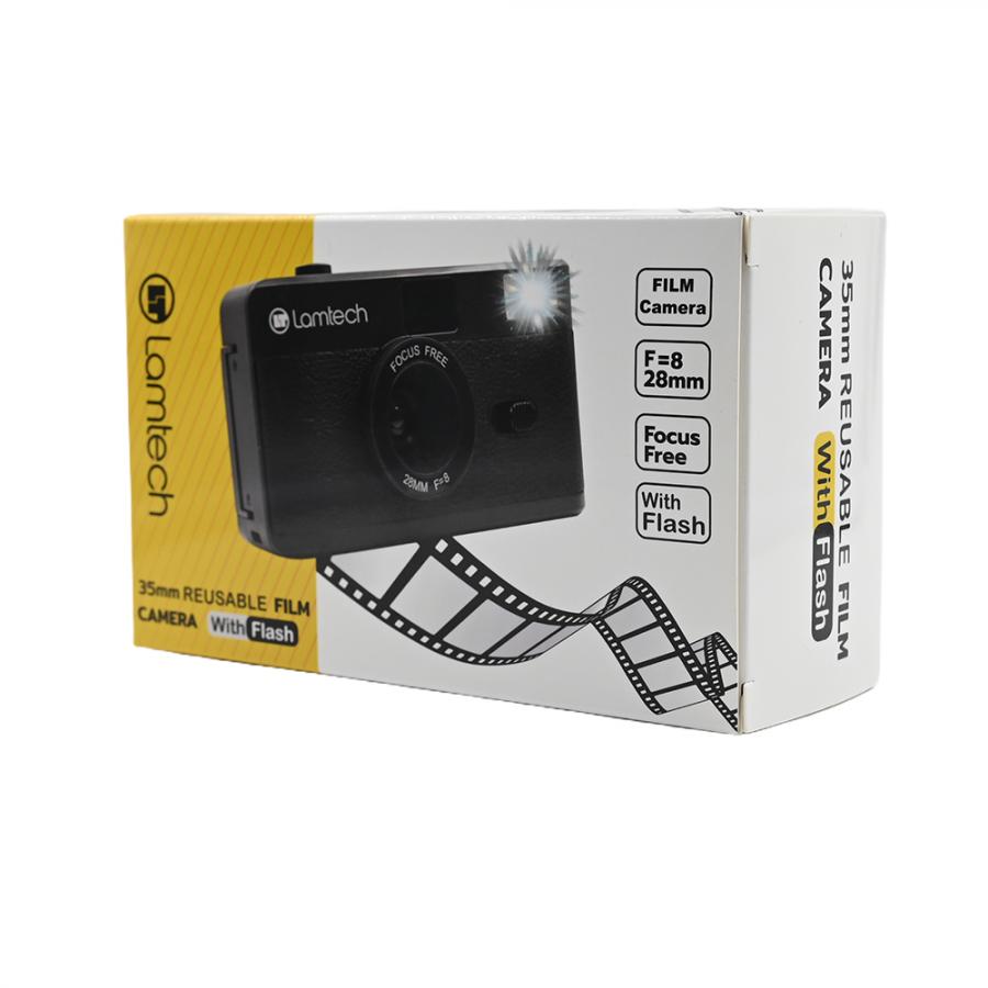 LAMTECH 35mm REUSABLE FILM CAMERA WITH FLASH BLACK