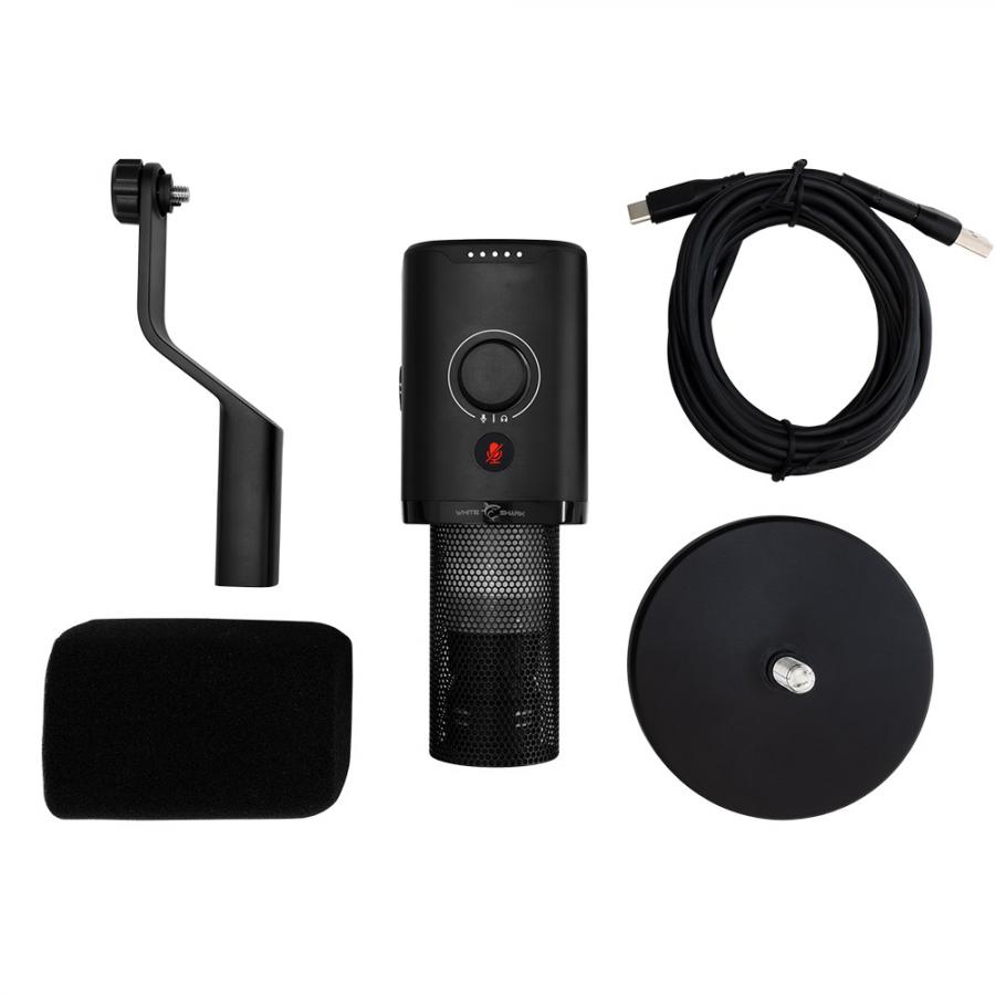 WHITE SHARK BROADCASTING MIKROPHONE DSM-04 BLACK