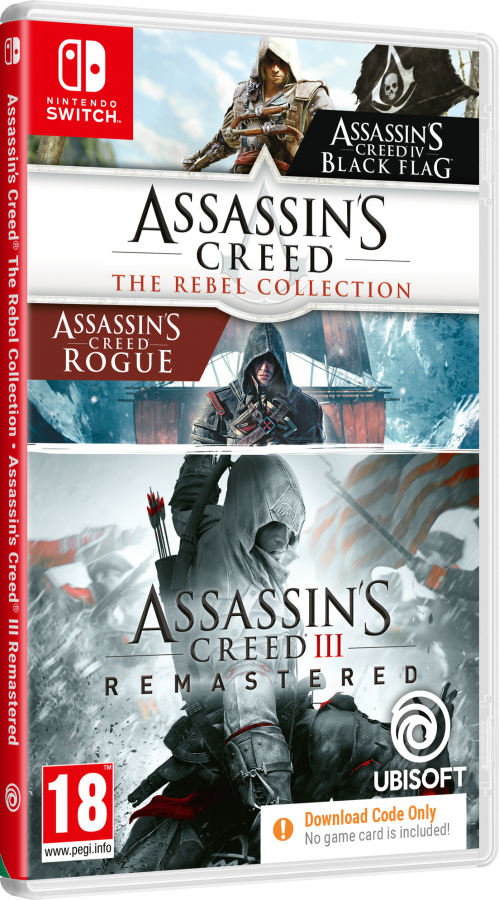 Compilation Assassin's Creed Rebel & Assassin's Creed 3 Liberation Nintendo Switch NEW (Code in a Box)
