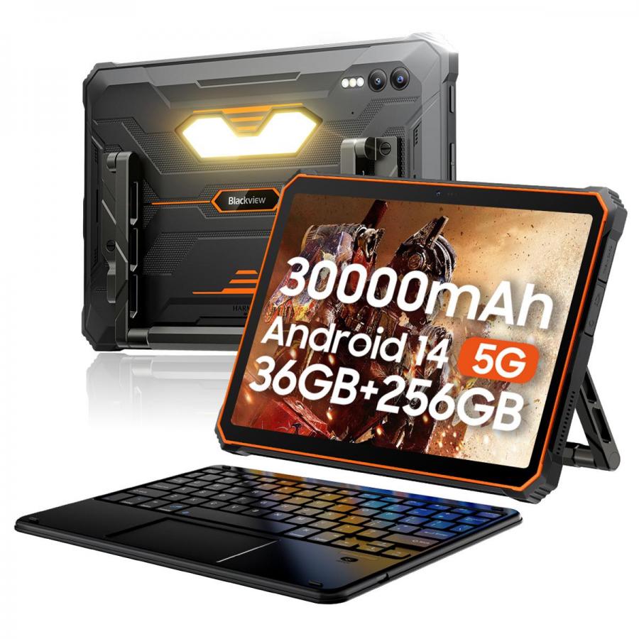 BLACKVIEW OCTA-CORE RUGGED TABLET 10.95' (12GB+512GB) ACTIVE 10 PRO 5G NFC SIM ANDROID 14 ORANGE