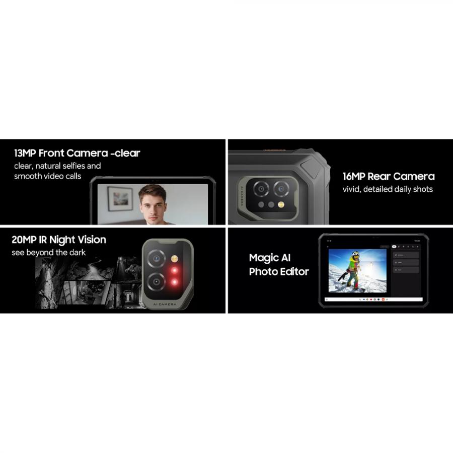 BLACKVIEW OCTA-CORE 4G ACTIVE 7 11' (6GB+128GB) RUGGED TABLET NFC ANDROID 15 BLACK