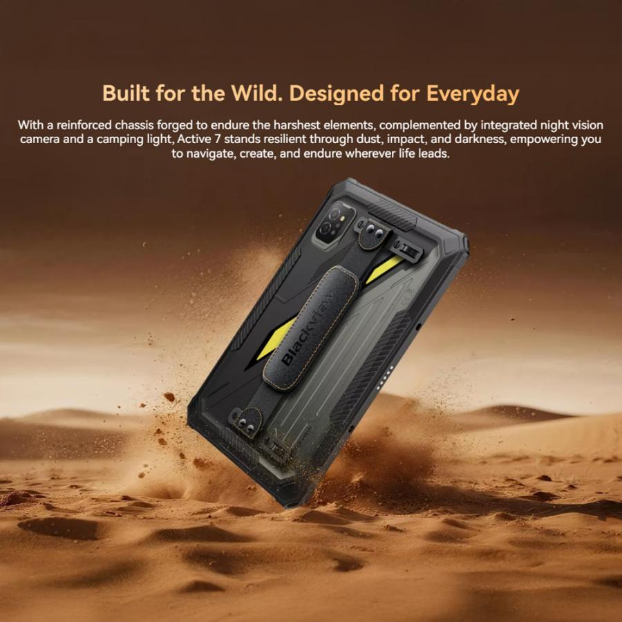 BLACKVIEW OCTA-CORE 4G ACTIVE 7 11' (6GB+128GB) RUGGED TABLET NFC ANDROID 15 BLACK