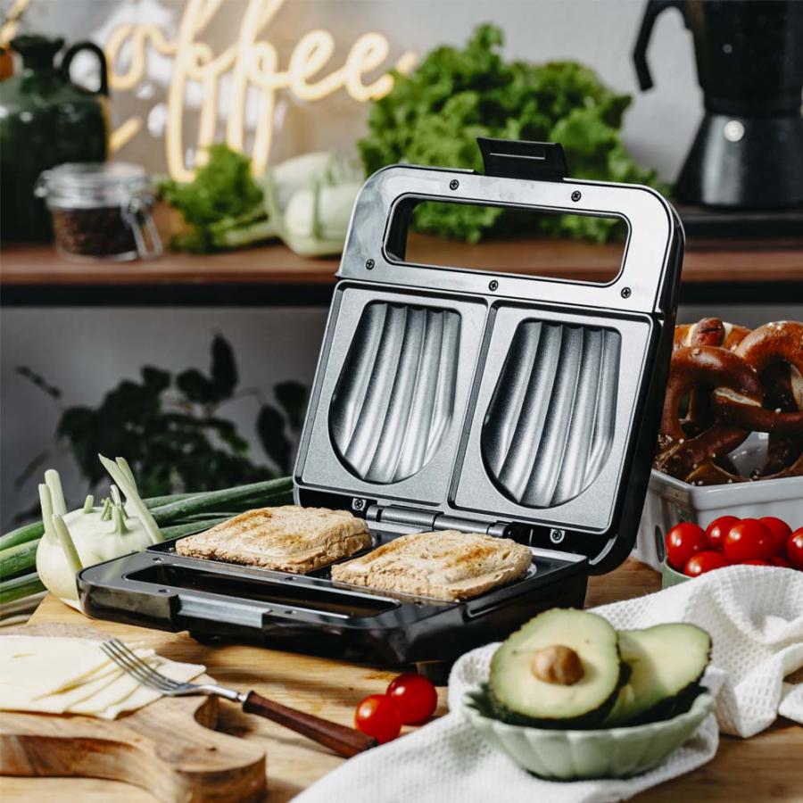 ADLER SANDWICH MAKER 1200W BLACK