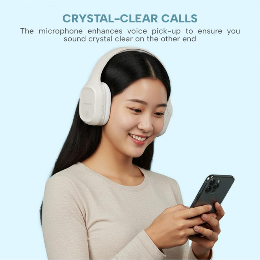 SONICGEAR BT 5.3 HEADSET AIRPHONE 7 (2025) CHALK GREY