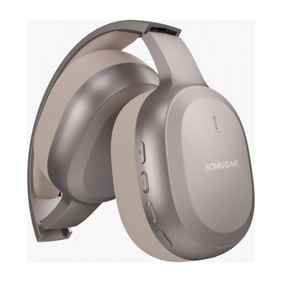 SONICGEAR 2-IN-1 BT6.0 FOLDABLE HEADPHONES AIRPHONE 8 COSMIC LATTE