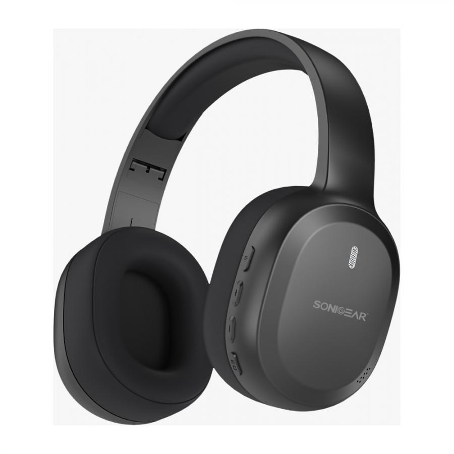 SONICGEAR 2-IN-1 BT6.0 FOLDABLE HEADPHONES AIRPHONE 8 LONG BLACK