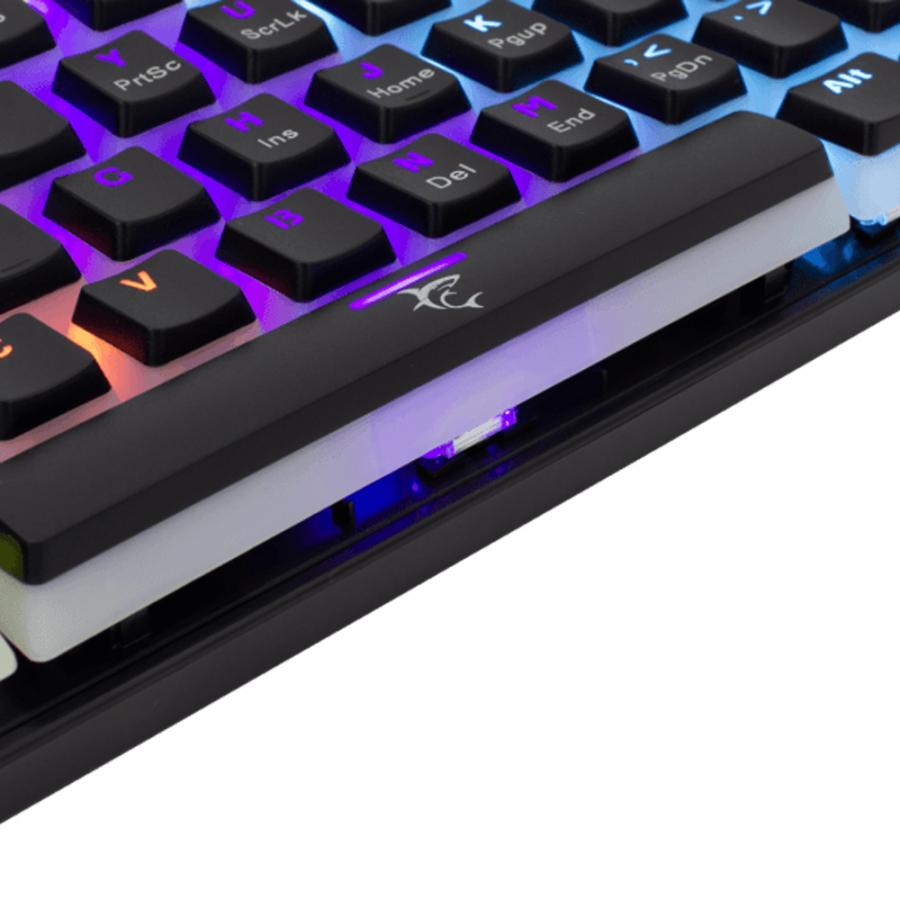 WHITE SHARK MECHANICAL KEYBOARD BLACK RED SWITCH