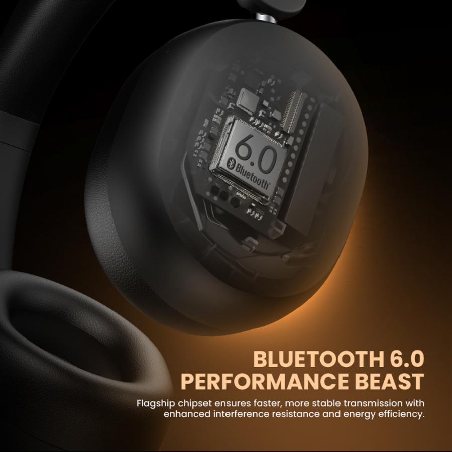 SONICGEAR ANC BT6.0 WIRELESS FOLDABLE HEADPHONES BLACK