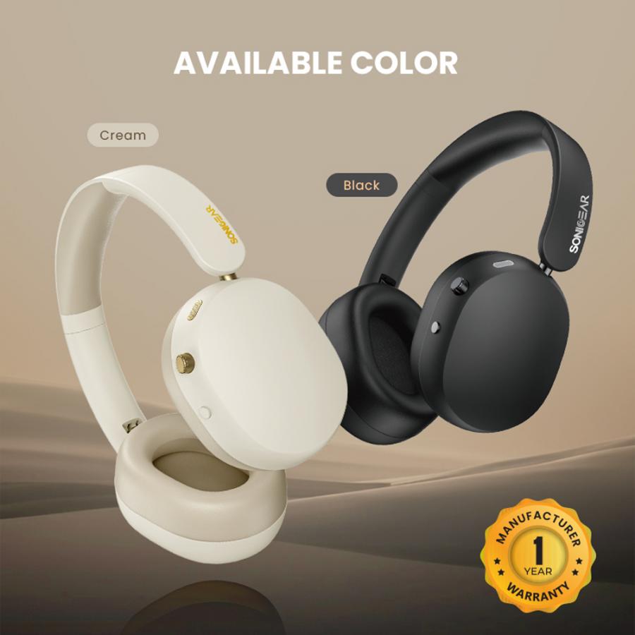 SONICGEAR ANC BT6.0 WIRELESS FOLDABLE HEADPHONES BLACK