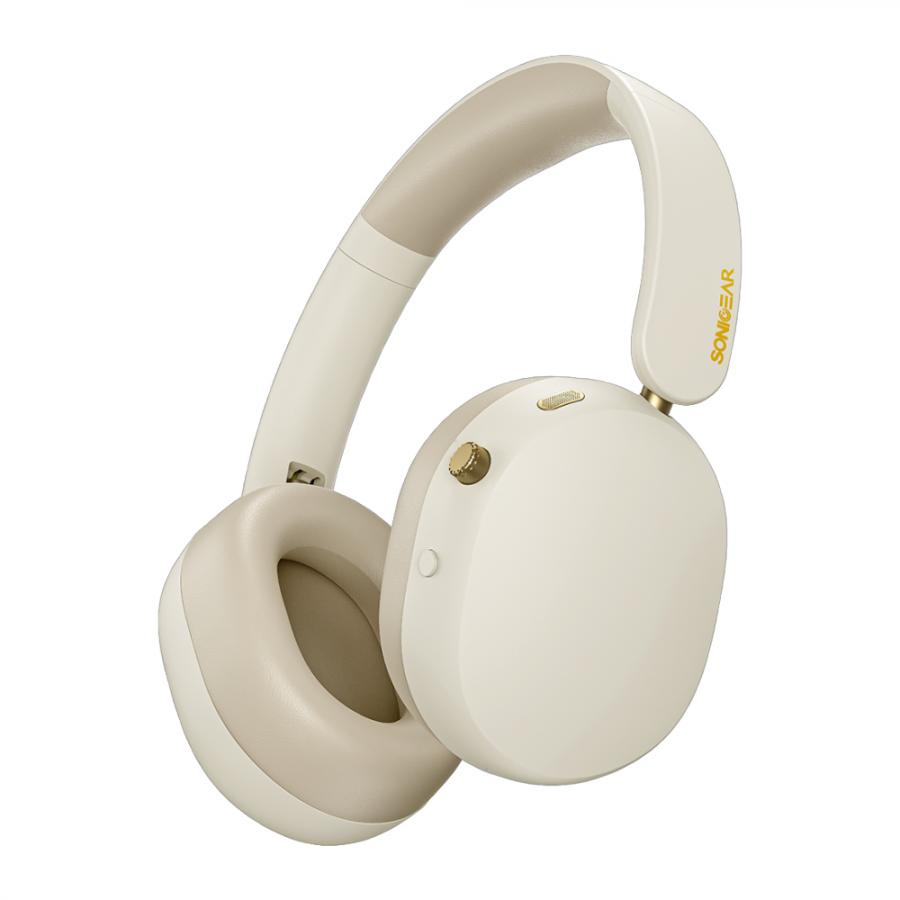 SONICGEAR ANC BT6.0 WIRELESS FOLDABLE HEADPHONES CREAM