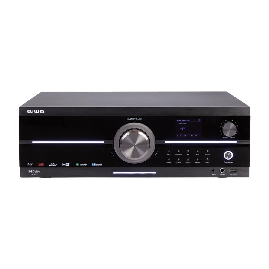 AIWA 8.2CH AUDIO VIDEO RECEIVER WITH BUIT-IN AMPLIFIER 180W BLACK
