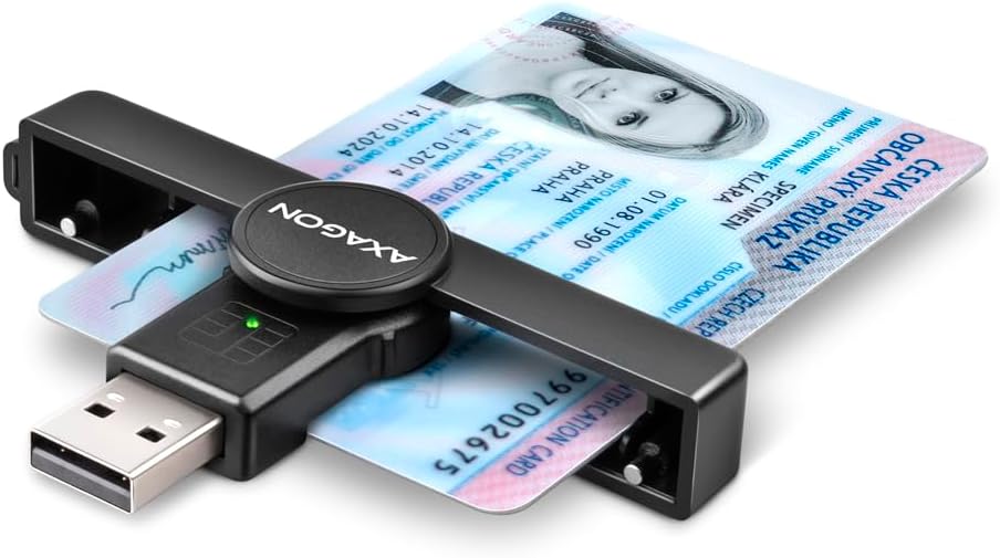 AXAGON CRE-SMPA USB SMART CARD POCKETREADER