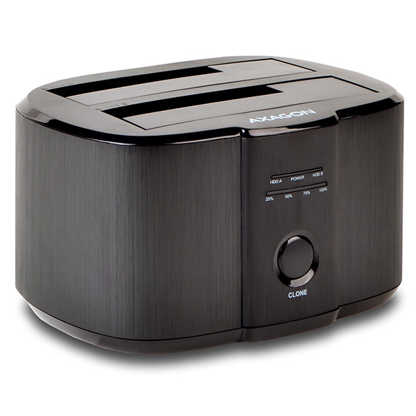 AXAGON ADSA-SC USB-C 3.2 GEN1 - 2X SATA 6G CLONE DUAL HDD DOCK STATION ASMEDIA, ALU