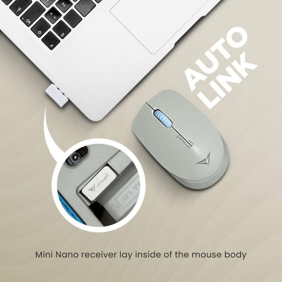 ALCATROZ WIRELESS LONGLASTING SILENT MOUSE OSMOSIS