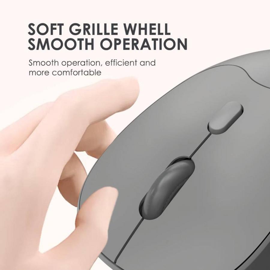 ALCATROZ SILENT BT5.4 WIRELESS MOUSE AIRMOUSE DUO 6R SLATE