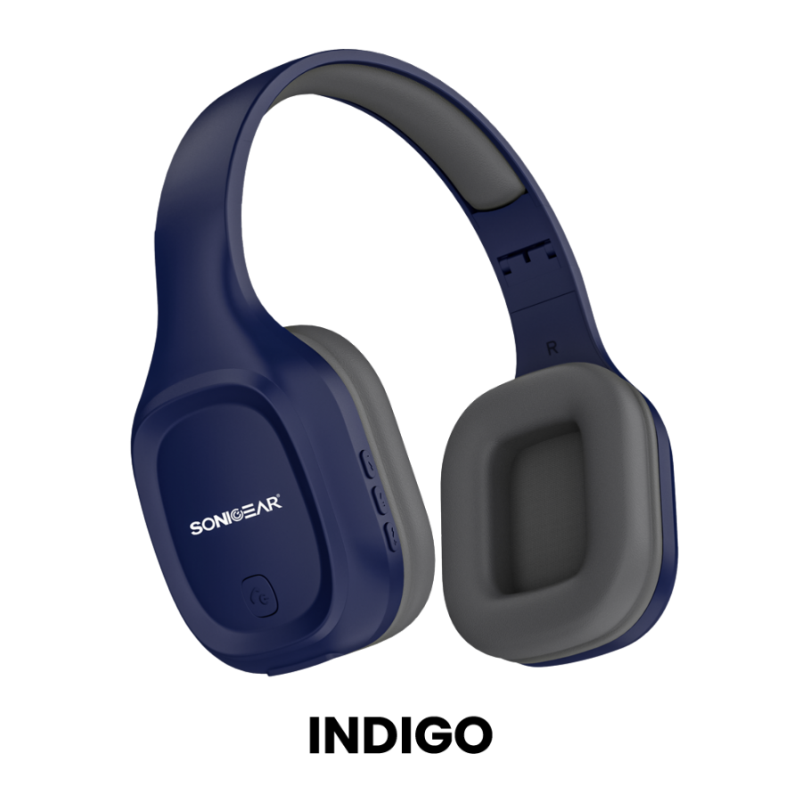 SONICGEAR BT5.4 OVER-EAR HEADPHONES AIRPHONE 5 INDIGO