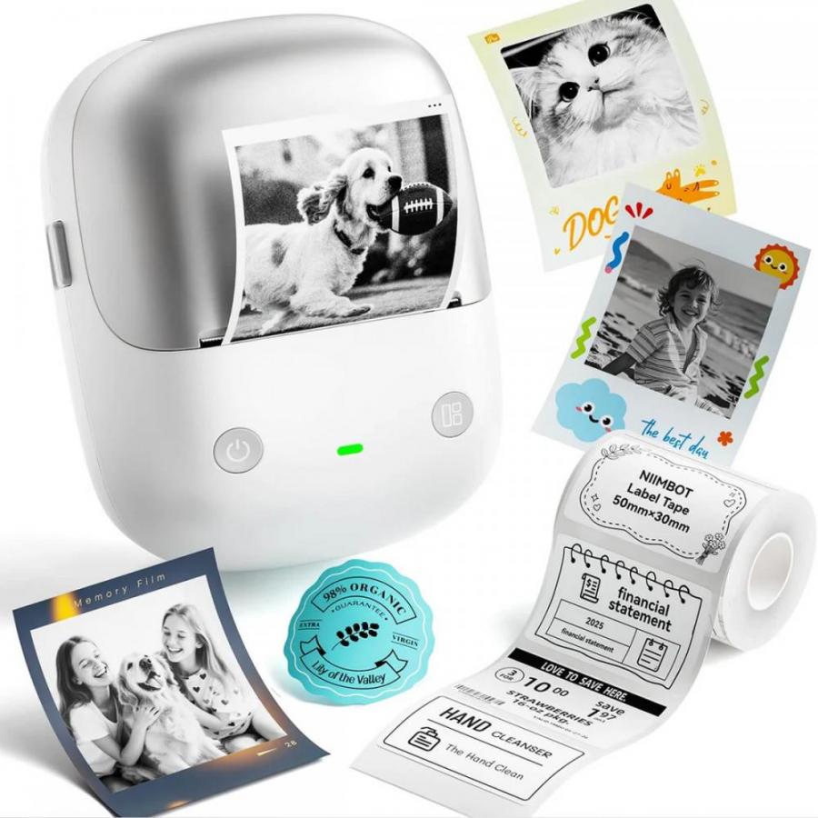 NIIMBOT THERMAL LABEL PRINTER 2-INCH HD SMART EXPIRY B2 PRO SILVER
