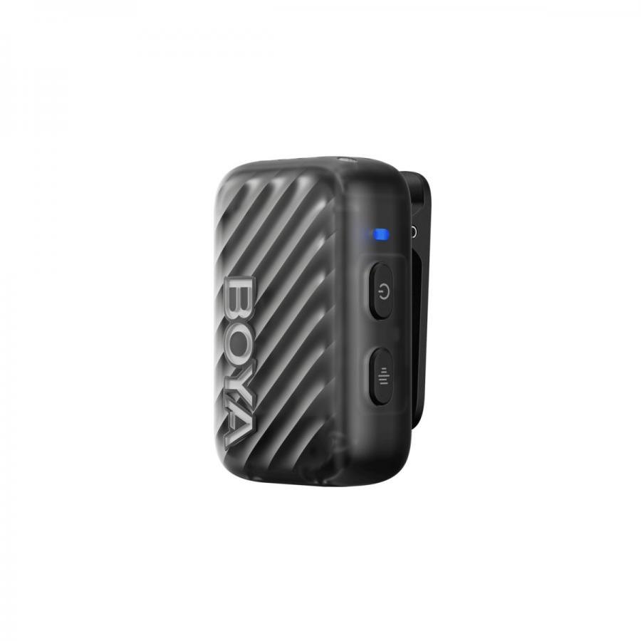 BOYAMIC 2-02 Wireless HD 2xLavalier Microphone USB-C &Camera 2x RXs 32bit Float Onboard Rec 300m 15h