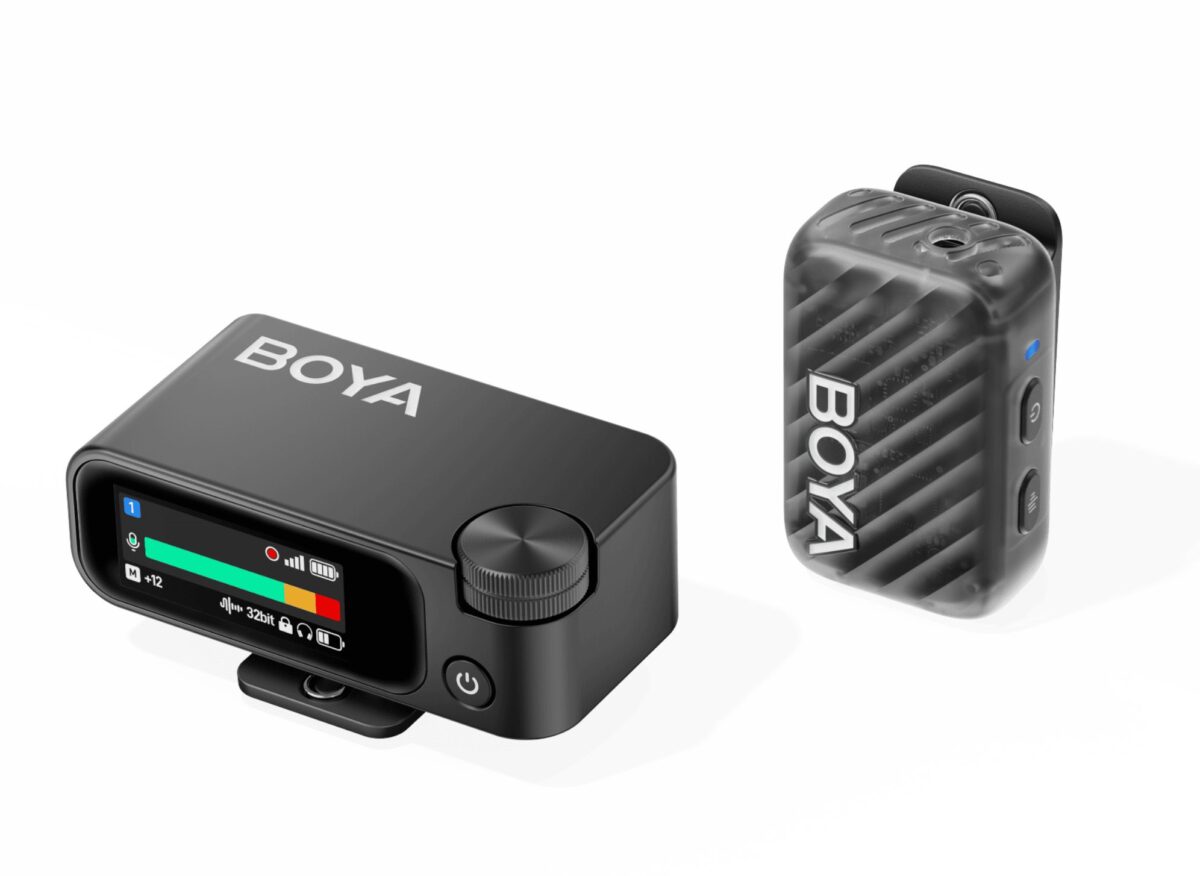 BOYAMIC 2-02 Wireless HD 2xLavalier Microphone USB-C &Camera 2x RXs 32bit Float Onboard Rec 300m 15h