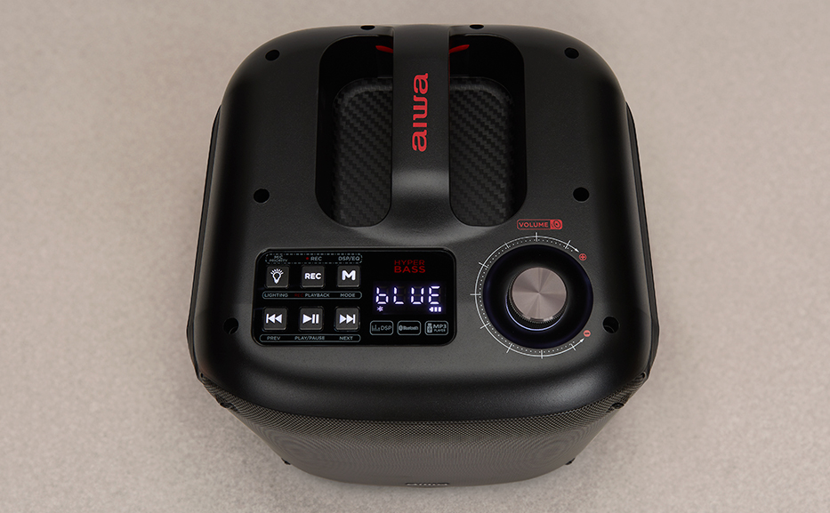 AIWA BLUETOOTH PORTABLE PARTY SPEAKER WITH 8” HYPERBASS WOOFER