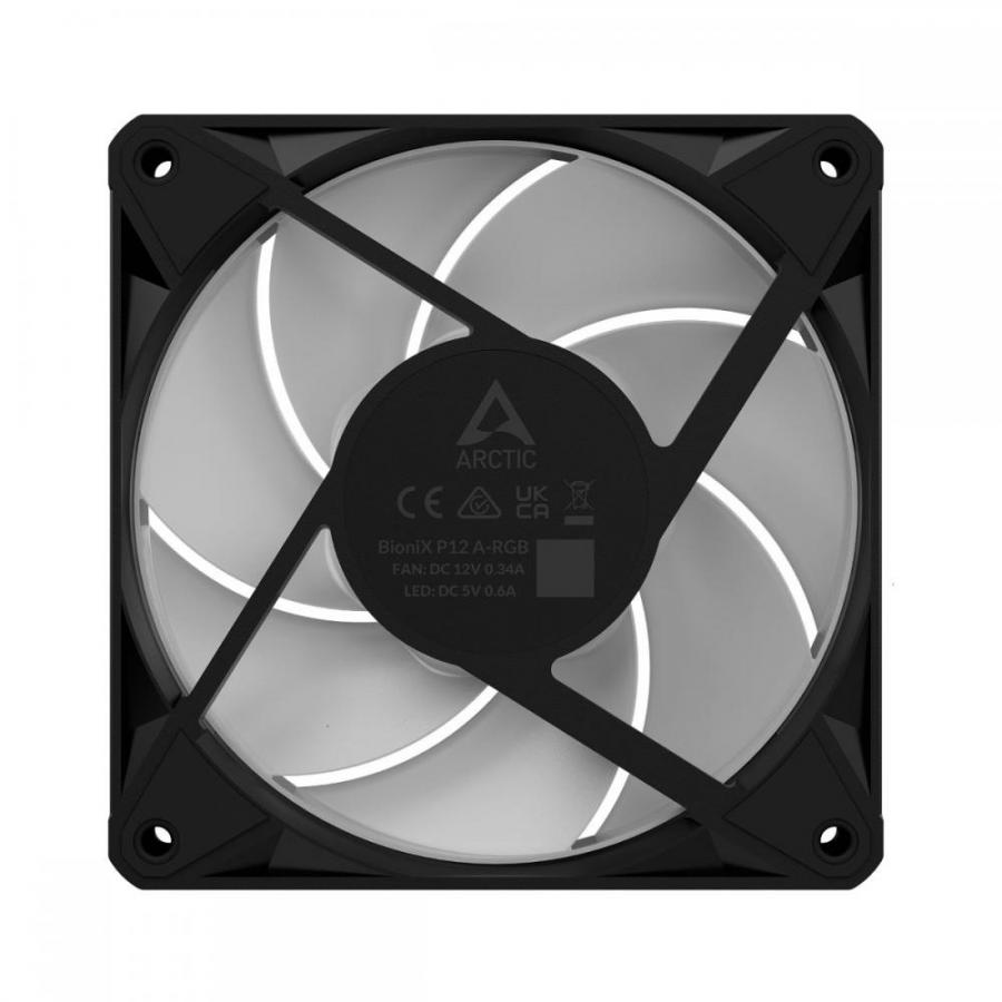 Arctic BioniX P12 A-RGB Pack of 3 - 120mm Case Fan with A-RGB - Fluid Dynamic Bearing - PWM