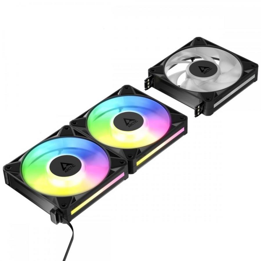 Arctic BioniX P12 A-RGB Pack of 3 - 120mm Case Fan with A-RGB - Fluid Dynamic Bearing - PWM