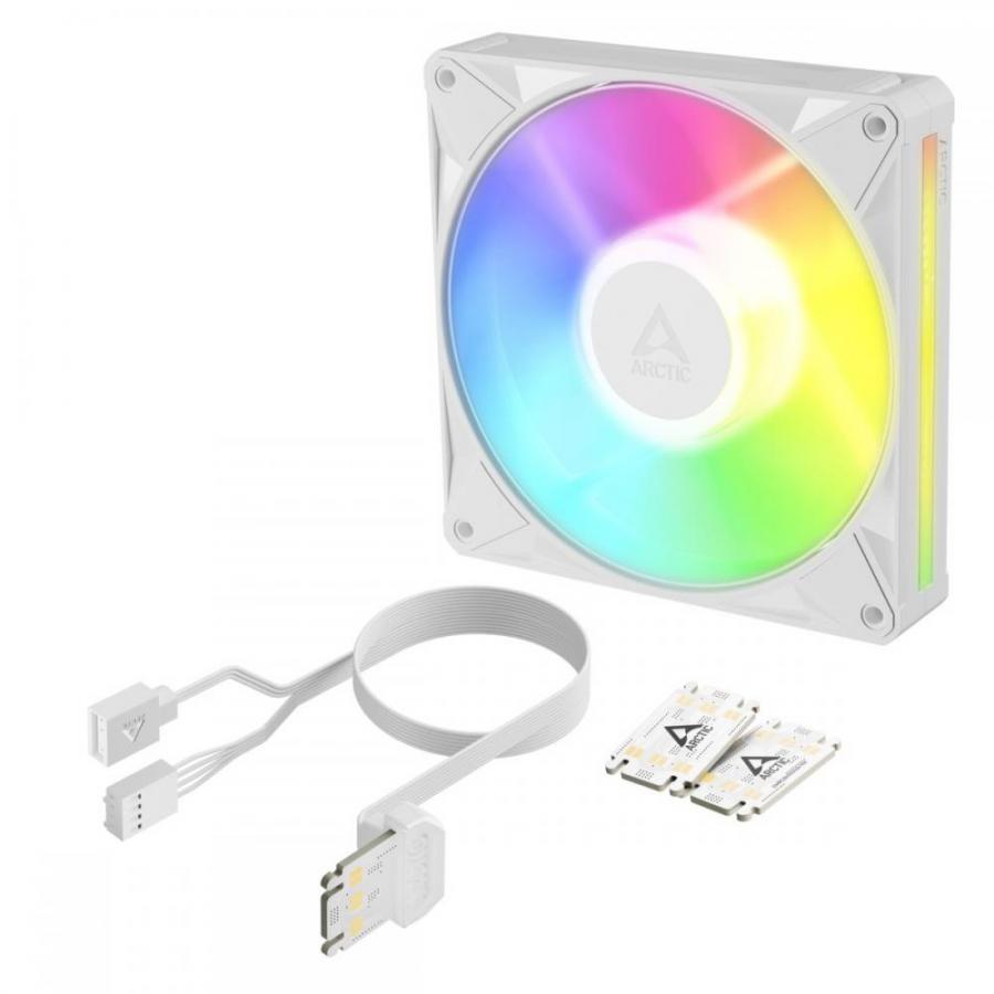 Arctic BioniX P14 A-RGB (White) - 140mm Case Fan with A-RGB - Fluid Dynamic Bearing - PWM
