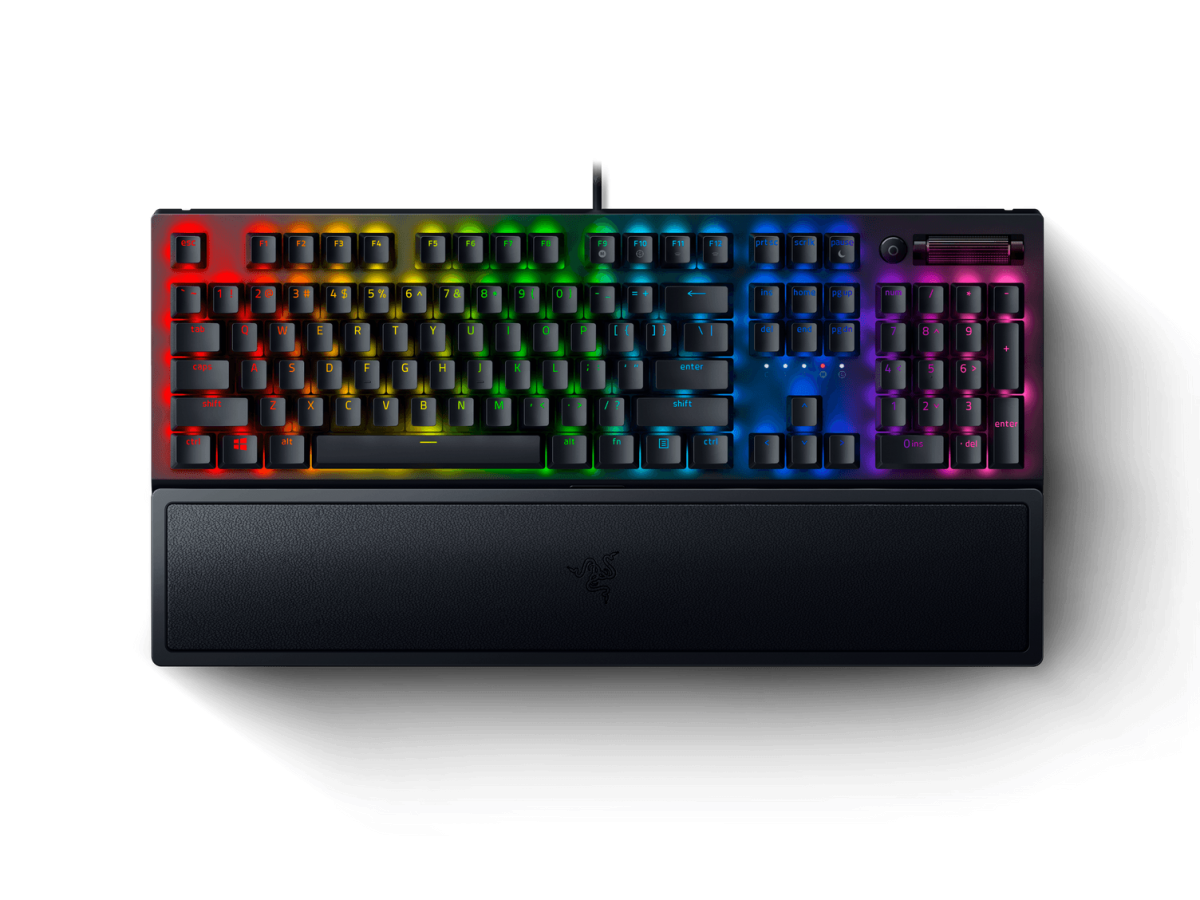 Razer BlackWidow V3 - Mechanical Keyboard (Green Switch) - Wrist Rest - GR Layout 