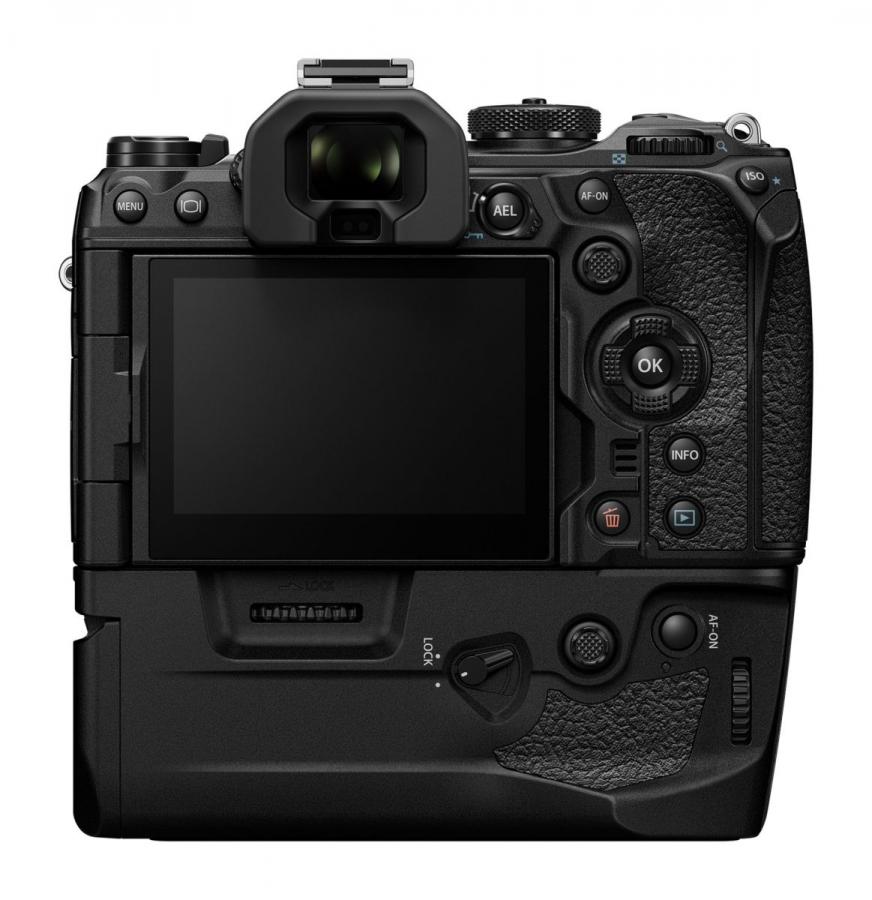 Olympus HLD-10 Power Battery Holder Grip for OM-1 (BLX-1 battery).