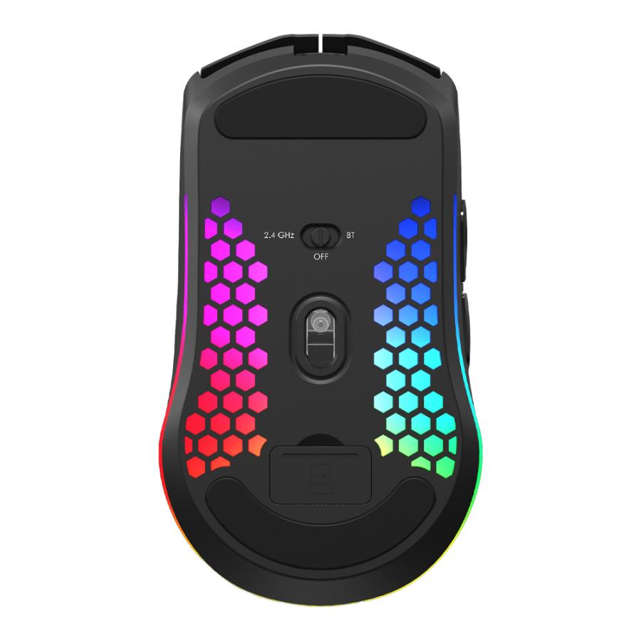 WHITE SHARK WIRELESS GAMING MOUSE DPI 10000 WGM-5020 BLACK HONEYCOMB