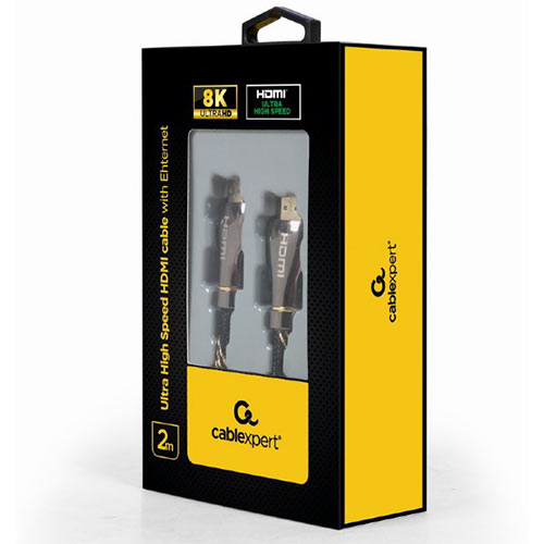 Cablexpert 8K High Speed HDMI cable with Ethernet Premium Series 2m (CCBP-HDMI8K-2m)
