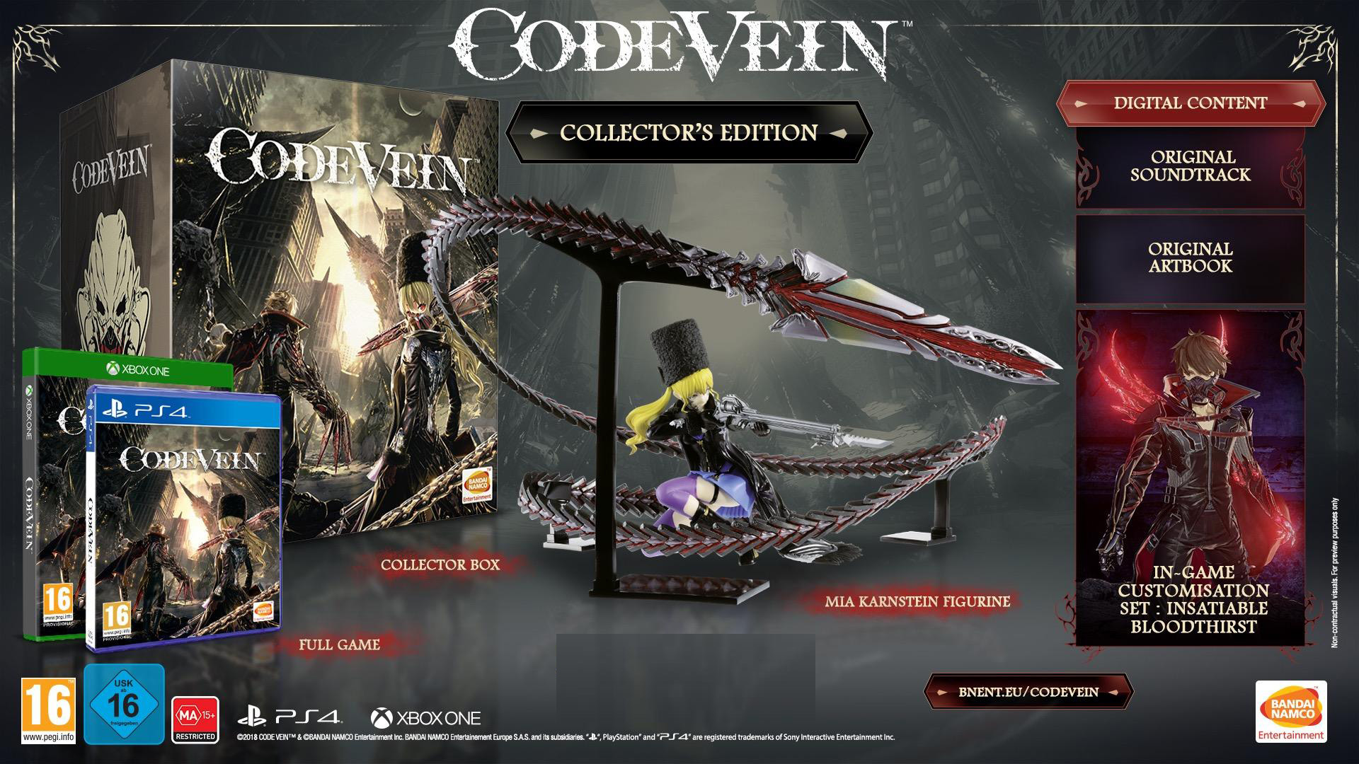 Code Vein Collector's Edition XONE NEW