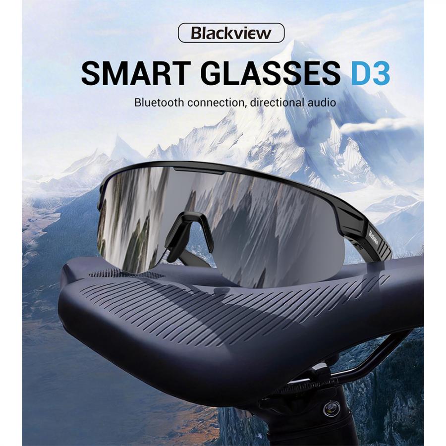 BLACKVIEW BT6.0 CYCLING SMART GLASSES UV400 PROTECTION IP54 BLACK