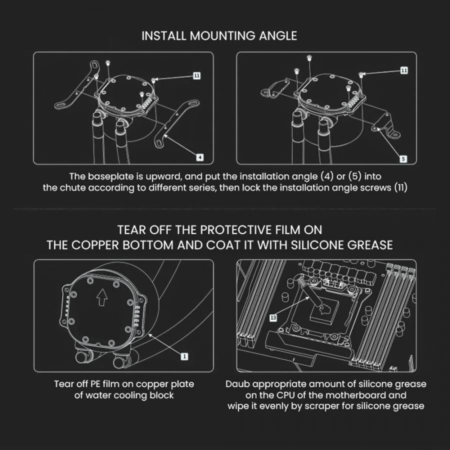 ARMAGGEDDON UNIQUE DUAL CPU COOLING FAN 9 BLADE DEEP FREEZE ADV A240 ARGB BLACK