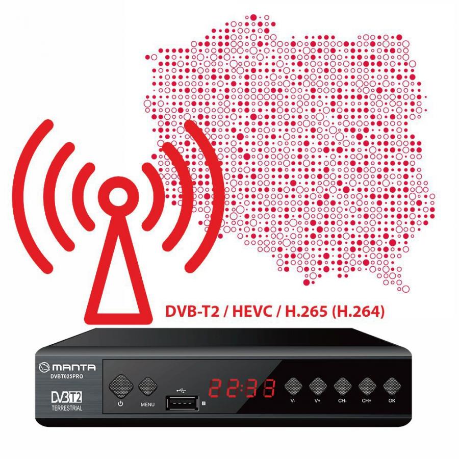 MANTA DVBT-T2 H265 TUNER