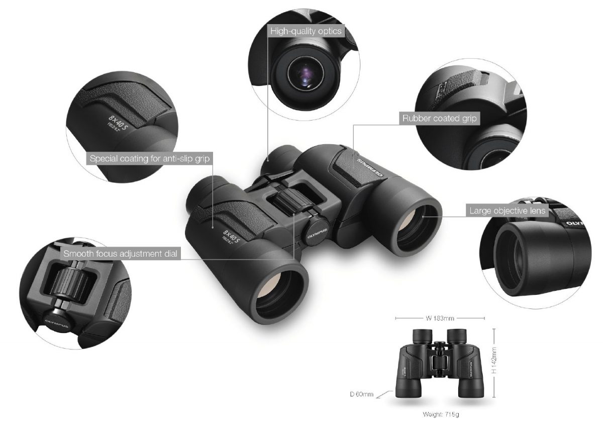 Olympus Binoculars 8x40 S incl. Case & Strap