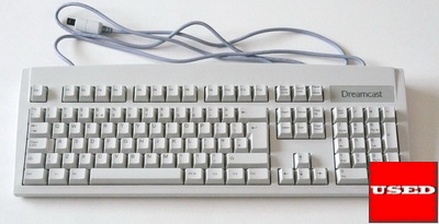 Dreamcast Keyboard (Yellowed) USED (Damaged Box)