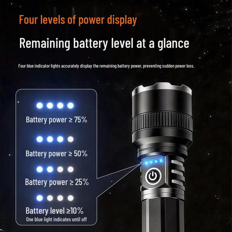 DELI FLASHLIGHT 500LM BLACK