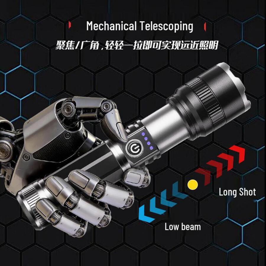 DELI FLASHLIGHT 500LM BLACK