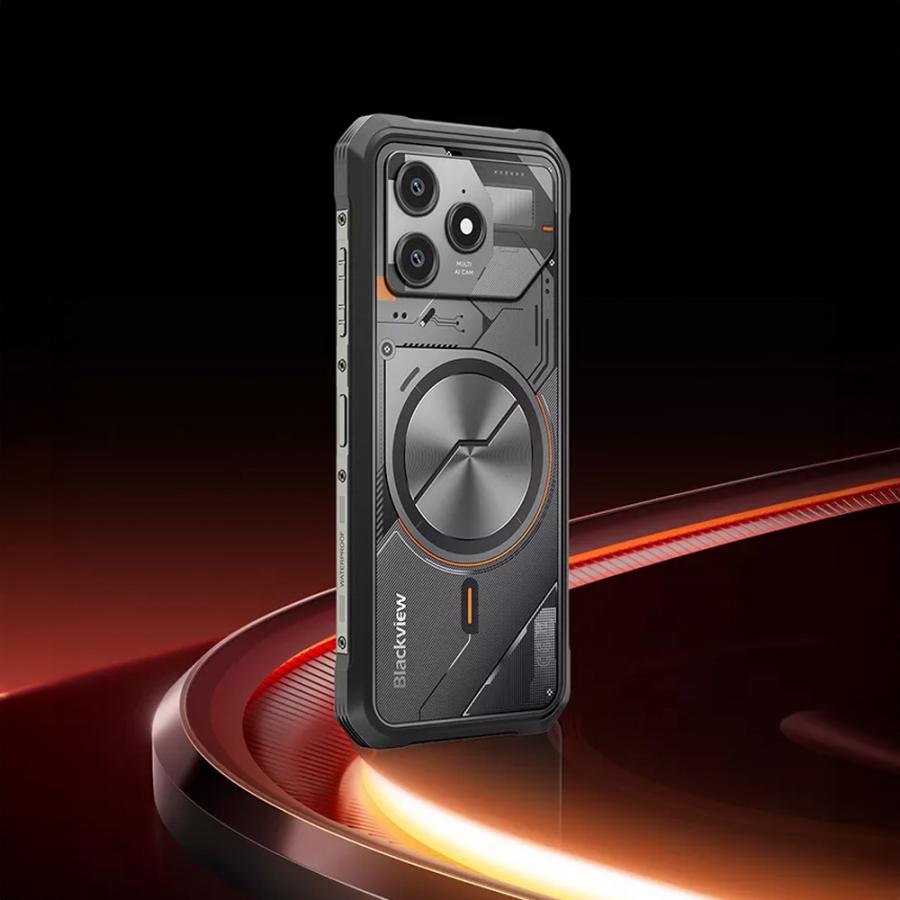 BLACKVIEW OCTA-CORE RUGGED PHONE 6.56' (6GB+128GB) NFC ANDROID 16 WITH PROTECTIVE CASE COSMIC BLACK