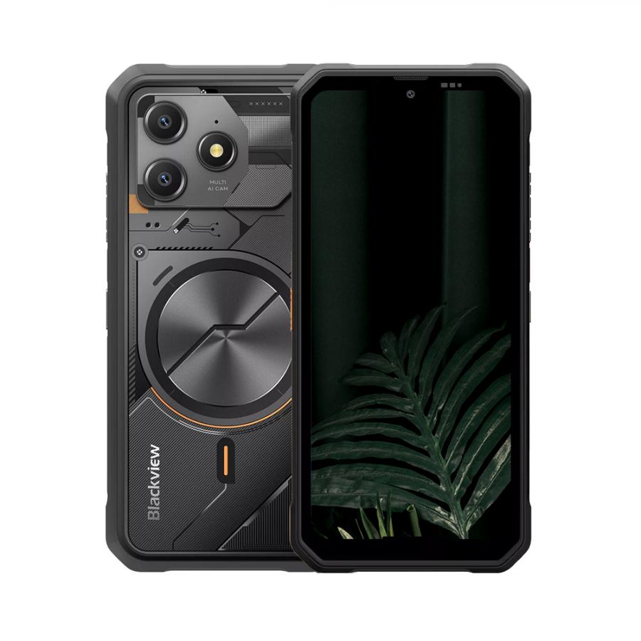BLACKVIEW OCTA-CORE RUGGED PHONE 6.56' (6GB+128GB) NFC ANDROID 16 WITH PROTECTIVE CASE COSMIC BLACK
