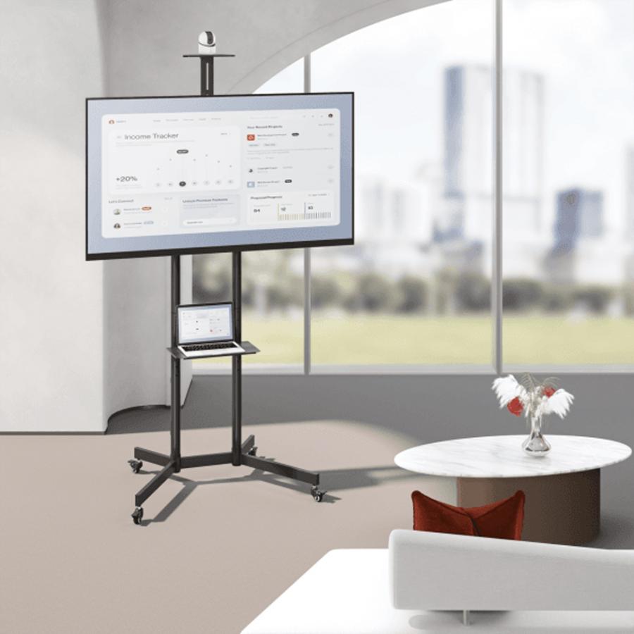 SBOX FLOOR MOBILE MOUNT 37'-70' MAX VESA 600x400 BLACK